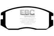 Bremsbelagsatz, Scheibenbremse Vorderachse EBC Brakes DP941
