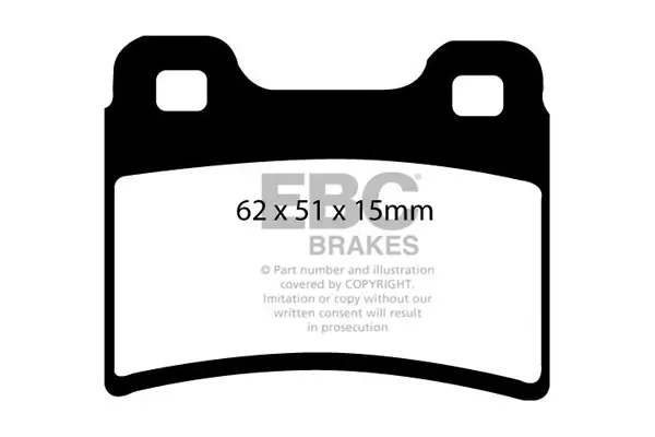 Bremsbelagsatz, Scheibenbremse Hinterachse EBC Brakes DP953