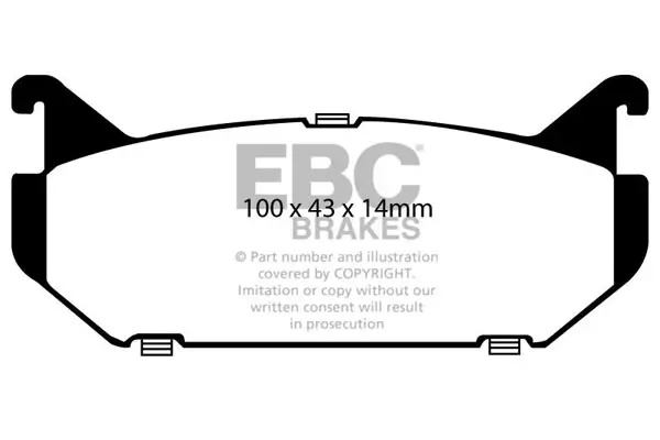 Bremsbelagsatz, Scheibenbremse Hinterachse EBC Brakes DP2972
