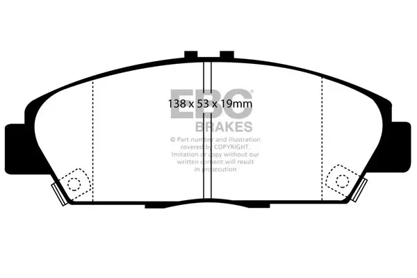 Bremsbelagsatz, Scheibenbremse Vorderachse EBC Brakes DP2975