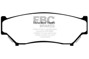 Bremsbelagsatz, Scheibenbremse Vorderachse EBC Brakes DP6979