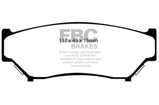 Bremsbelagsatz, Scheibenbremse Vorderachse EBC Brakes DP6979 Bild Bremsbelagsatz, Scheibenbremse Vorderachse EBC Brakes DP6979