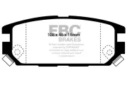 Bremsbelagsatz, Scheibenbremse Hinterachse EBC Brakes DP987