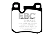 Bremsbelagsatz, Scheibenbremse Hinterachse EBC Brakes DP4996R