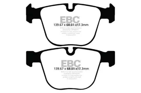 Bremsbelagsatz, Scheibenbremse Hinterachse EBC Brakes DP22020 Bild Bremsbelagsatz, Scheibenbremse Hinterachse EBC Brakes DP22020