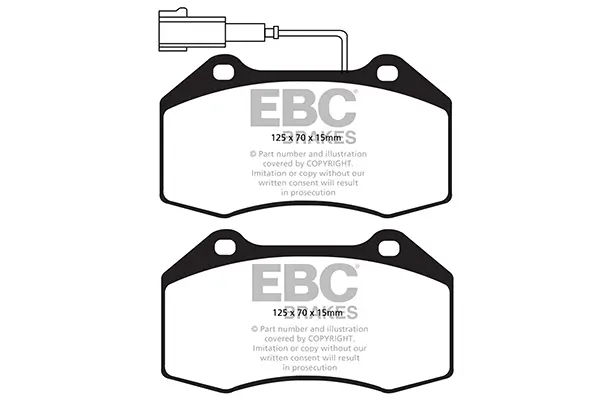 Bremsbelagsatz, Scheibenbremse Vorderachse EBC Brakes DP22021