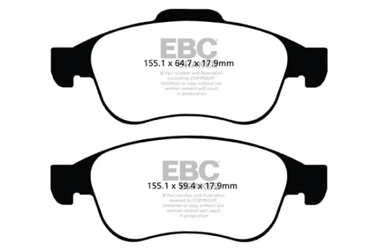 Bremsbelagsatz, Scheibenbremse Vorderachse EBC Brakes DP42023R Bild Bremsbelagsatz, Scheibenbremse Vorderachse EBC Brakes DP42023R