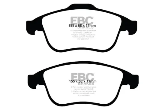 Bremsbelagsatz, Scheibenbremse Vorderachse EBC Brakes DP22024 Bild Bremsbelagsatz, Scheibenbremse Vorderachse EBC Brakes DP22024
