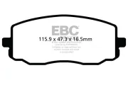 Bremsbelagsatz, Scheibenbremse Vorderachse EBC Brakes DP22050