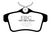 Bremsbelagsatz, Scheibenbremse Hinterachse EBC Brakes DP22053