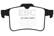 Bremsbelagsatz, Scheibenbremse Hinterachse EBC Brakes DP42059R