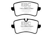 Bremsbelagsatz, Scheibenbremse Hinterachse EBC Brakes DP42082R