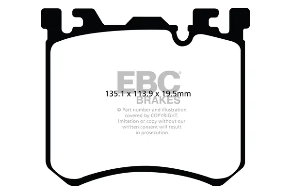 Bremsbelagsatz, Scheibenbremse Vorderachse EBC Brakes DP42091R
