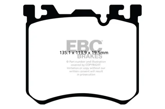 Bremsbelagsatz, Scheibenbremse Vorderachse EBC Brakes DP42091R Bild Bremsbelagsatz, Scheibenbremse Vorderachse EBC Brakes DP42091R