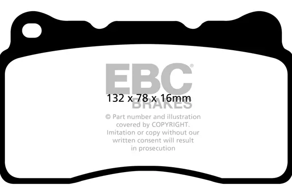 Bremsbelagsatz, Scheibenbremse Vorderachse EBC Brakes DP42093R