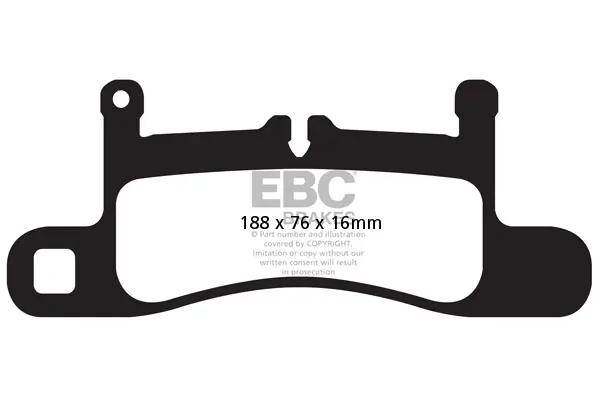Bremsbelagsatz, Scheibenbremse Hinterachse EBC Brakes DP42098R