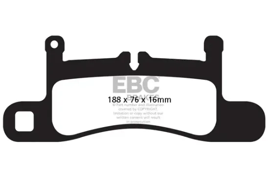 Bremsbelagsatz, Scheibenbremse Hinterachse EBC Brakes DP42098R Bild Bremsbelagsatz, Scheibenbremse Hinterachse EBC Brakes DP42098R