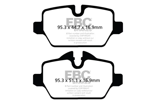 Bremsbelagsatz, Scheibenbremse Hinterachse EBC Brakes DP22102