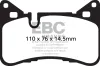 Bremsbelagsatz, Scheibenbremse Hinterachse EBC Brakes DP42117R Bild Bremsbelagsatz, Scheibenbremse Hinterachse EBC Brakes DP42117R