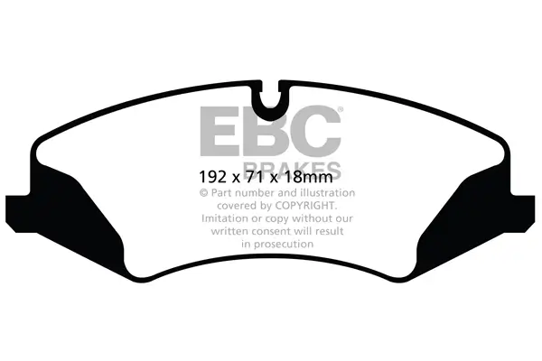 Bremsbelagsatz, Scheibenbremse Vorderachse EBC Brakes DPX2123