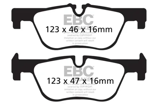 Bremsbelagsatz, Scheibenbremse Hinterachse EBC Brakes DP22132 Bild Bremsbelagsatz, Scheibenbremse Hinterachse EBC Brakes DP22132
