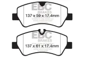 Bremsbelagsatz, Scheibenbremse Hinterachse EBC Brakes DP42152R