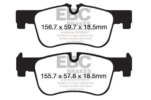 Bremsbelagsatz, Scheibenbremse Vorderachse EBC Brakes DP22155