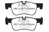 Bremsbelagsatz, Scheibenbremse Vorderachse EBC Brakes DP22155 Bild Bremsbelagsatz, Scheibenbremse Vorderachse EBC Brakes DP22155