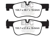 Bremsbelagsatz, Scheibenbremse Vorderachse EBC Brakes DP22155