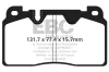 Bremsbelagsatz, Scheibenbremse Vorderachse EBC Brakes DP42168R Bild Bremsbelagsatz, Scheibenbremse Vorderachse EBC Brakes DP42168R