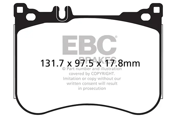 Bremsbelagsatz, Scheibenbremse Vorderachse EBC Brakes DP22178