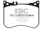 Bremsbelagsatz, Scheibenbremse Vorderachse EBC Brakes DP22178