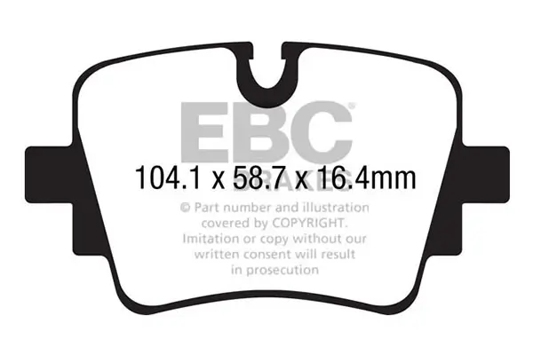 Bremsbelagsatz, Scheibenbremse Hinterachse EBC Brakes DP42190R