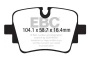 Bremsbelagsatz, Scheibenbremse Hinterachse EBC Brakes DP42190R