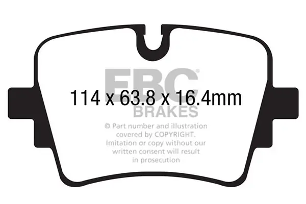 Bremsbelagsatz, Scheibenbremse Hinterachse EBC Brakes DP42192R