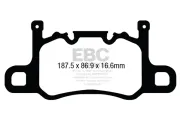 Bremsbelagsatz, Scheibenbremse Hinterachse EBC Brakes DP42207R