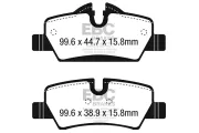 Bremsbelagsatz, Scheibenbremse Hinterachse EBC Brakes DP42228R
