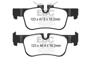 Bremsbelagsatz, Scheibenbremse Hinterachse EBC Brakes DPX2235