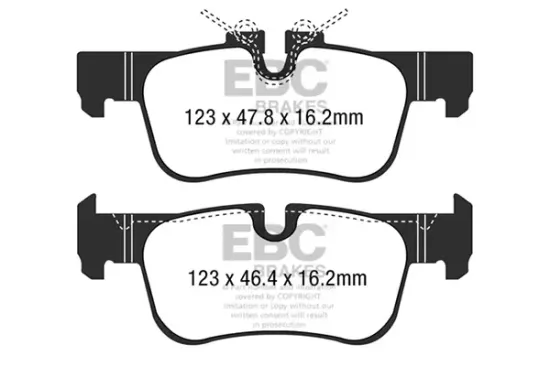 Bremsbelagsatz, Scheibenbremse Hinterachse EBC Brakes DPX2235 Bild Bremsbelagsatz, Scheibenbremse Hinterachse EBC Brakes DPX2235