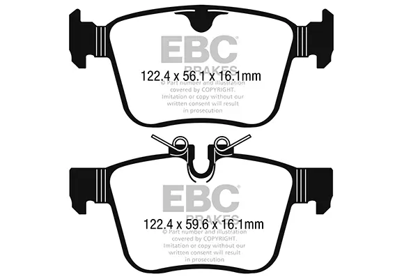 Bremsbelagsatz, Scheibenbremse Hinterachse EBC Brakes DP42246R