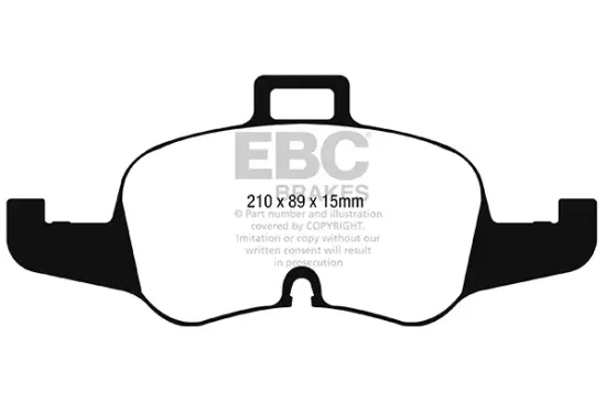 Bremsbelagsatz, Scheibenbremse Vorderachse EBC Brakes DP42256R Bild Bremsbelagsatz, Scheibenbremse Vorderachse EBC Brakes DP42256R