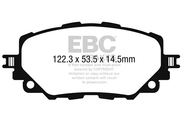 Bremsbelagsatz, Scheibenbremse Vorderachse EBC Brakes DPX2263