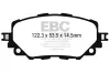 Bremsbelagsatz, Scheibenbremse Vorderachse EBC Brakes DPX2263 Bild Bremsbelagsatz, Scheibenbremse Vorderachse EBC Brakes DPX2263