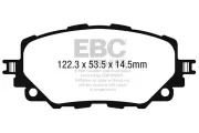 Bremsbelagsatz, Scheibenbremse Vorderachse EBC Brakes DP42263R