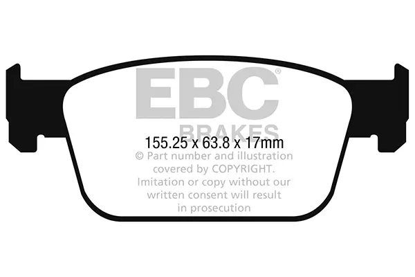 Bremsbelagsatz, Scheibenbremse Vorderachse EBC Brakes DP32273C
