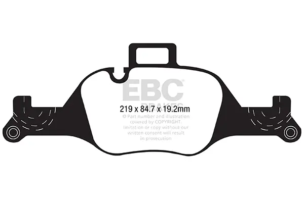 Bremsbelagsatz, Scheibenbremse Vorderachse EBC Brakes DPX2289