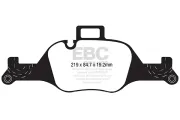 Bremsbelagsatz, Scheibenbremse Vorderachse EBC Brakes DPX2289