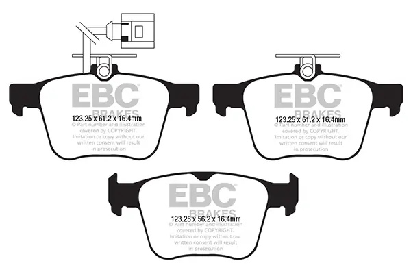Bremsbelagsatz, Scheibenbremse Hinterachse EBC Brakes DP42295R