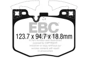 Bremsbelagsatz, Scheibenbremse Vorderachse EBC Brakes DP32302C