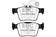 Bremsbelagsatz, Scheibenbremse Hinterachse EBC Brakes DP42315R